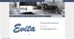 Desktop Screenshot of evita.lt