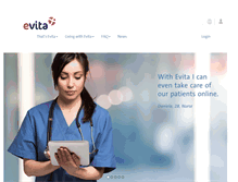 Tablet Screenshot of evita.ch